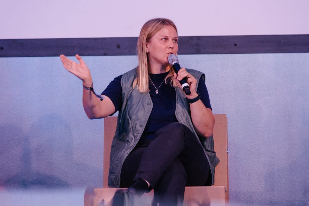 The Future of Festivals: An International Perspective (Katrine Friis Sønderby) / Talk @ Museum Atelier – Photo: Yvonne Hartmann